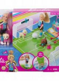Barbie Chelsea + boisko do piłki nożnej