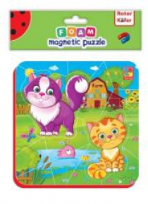 Miękkie magnetyczne puzzle Kotki na wsi