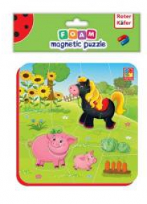 Miękkie magnetyczne puzzle Koń i Świnki