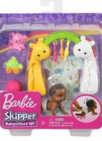 Barbie Lalka dziecko + akcesoria GHV85