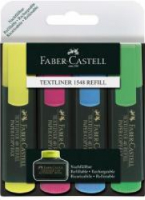 Zakreślacz 4 kolory FABER CASTELL