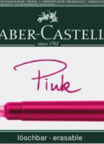 Naboje krótkie różowe 6szt FABER CASTELL
