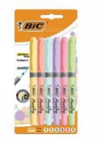 Zakreślacz Highlighter Grip Pastel 6 kol BIC