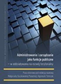 Administrowanie i zarządzanie jako funkcje pub. ..
