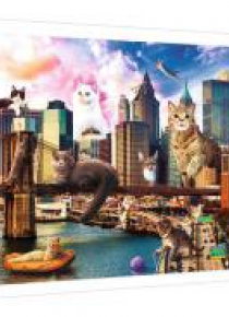Puzzle 1000 Koty w Nowym Jorku TREFL