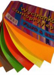 Wycinanka samoprzylepna A4/6K fluo & brokat