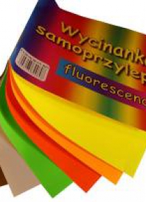 Wycinanka samoprzylepna A4/6K fluorescencyjna