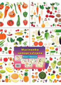 Wycinanka samoprzylepna A4 Owoce i warzywa