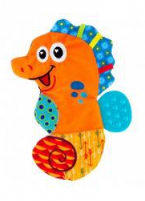 Lamaze Konik morski kocyk + gryzak TOMY