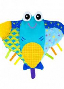 Lamaze Płaszczka kocyk + gryzak TOMY