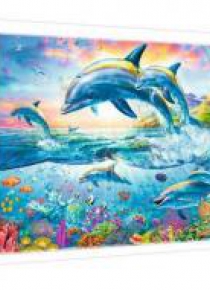Puzzle 1500 Rodzina delfinów TREFL