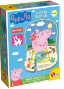 Puzzle 12 Kształty - Świnka Peppa