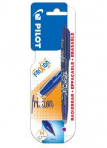 Pióro kulk. FriXion fioletowy 0.7 + wkłady PILOT