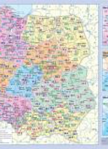 Podkładka edukacyjna- mapa administracyjna Pol.
