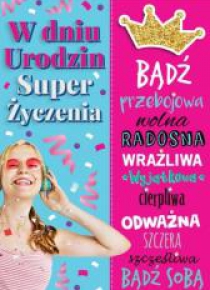 Karnet Bueno B6 + koperta wzór nr 03 Urodziny