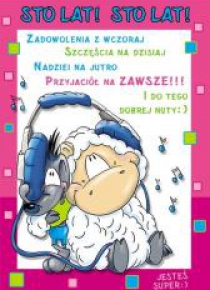 Karnet Smile B6 + koperta wzór nr 03 Urodziny