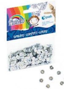 Confetti cekiny kółko srebrne FIORELLO