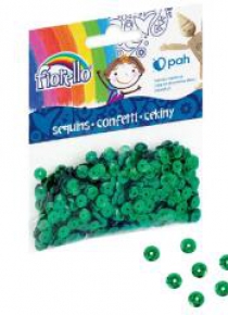 Confetti cekiny kółko zielone FIORELLO