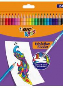 Kredki ołówkowe Kids Evolution Illusion 24 kol BIC