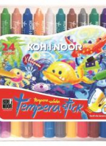 Kredki woskowe wykręcane Tempera Stick 24 kolory