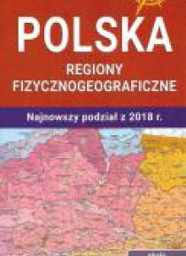 Mapa - Polska regiony fizycznogeograficzne