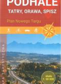 Mapa turystyczna - Podhale, Tatry, Orawa..1:50 000