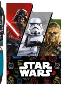 Zestaw dług. autom. + notes kształtowy Stars Wars
