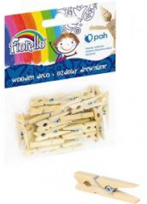 Ozdoby drewniane Spinacz Mały 25szt FIORELLO