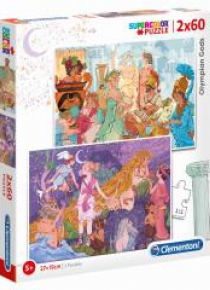Puzzle 2x60 Super Kolor Olympian Gods