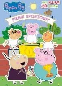 Świnka Peppa. Przyklejam, odklejam.Piknik sportowy