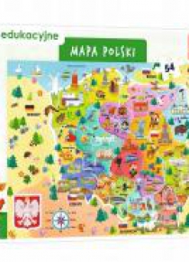 Puzzle Edukacyjne 54 Mapa Polski TREFL
