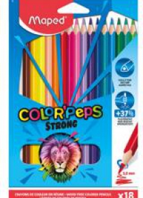Kredki Colorpeps Strong trójkątne 18 kol MAPED