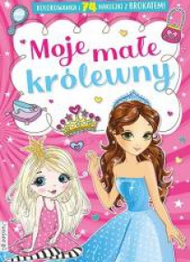 Kolorowanka. Małe królewny z naklejkami