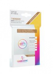 Gamegenic: Matte 7 Wonders Sleeves 67x103mm