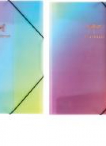 Teczka na gumkę A4 glitter rainbow mix 88304