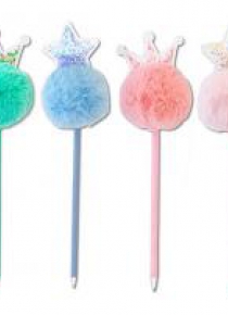 Długopis z pomponem Pastel mix STnux