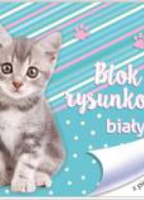 Blok rysunkowy biały A4/20K The sweet Pets