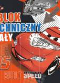 Blok techniczny biały A4/10K Cars