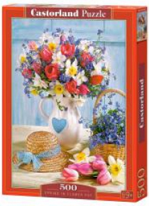Puzzle 500 Wiosna w wazonie CASTOR