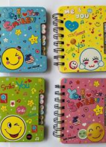 Notes na spirali 120x92mm 50k. mix 81989