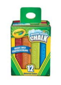 Kreda chodnikowa niepyląca zmywalna 12kol. CRAYOLA