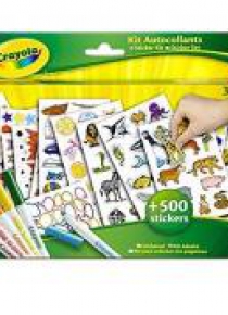 Zestaw flamastry + kolorowe naklejki CRAYOLA