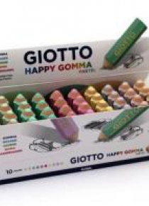 Gumka ołówek Happy Pastel (40szt) GIOTTO