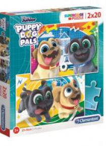 Puzzle 2x20 Super Kolor Puppy Dog Pals