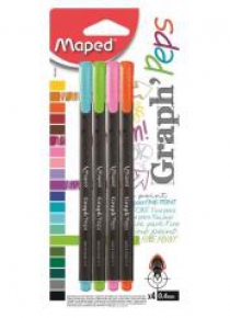 Cienkopis Graph Peps 4 kolory MAPED