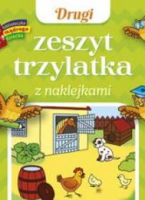 Drugi zeszyt trzylatka z naklejkami