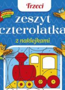 Trzeci zeszyt czterolatka z naklejkami