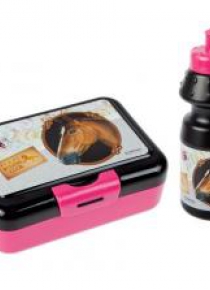 Bidon 350ml + pudełko śniadaniowe Horses
