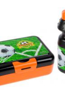 Bidon 350ml + pudełko śniadaniowe Football
