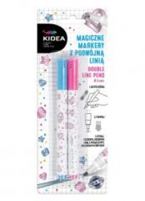 Marker magiczny z podwojną linią 2 kol KIDEA